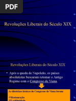 Revoluções Liberais Século XIX