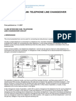 2-Line Intercomcum- Telephone Line Changeover Circuit