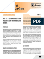 Anti CCP - Alat Diagnostik Dan Prognostik Terbaru Untuk Rheumatoid Arthritis