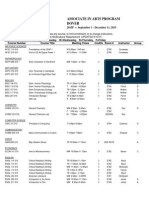 Dover Course Schedule 2015F - Updated 8/10