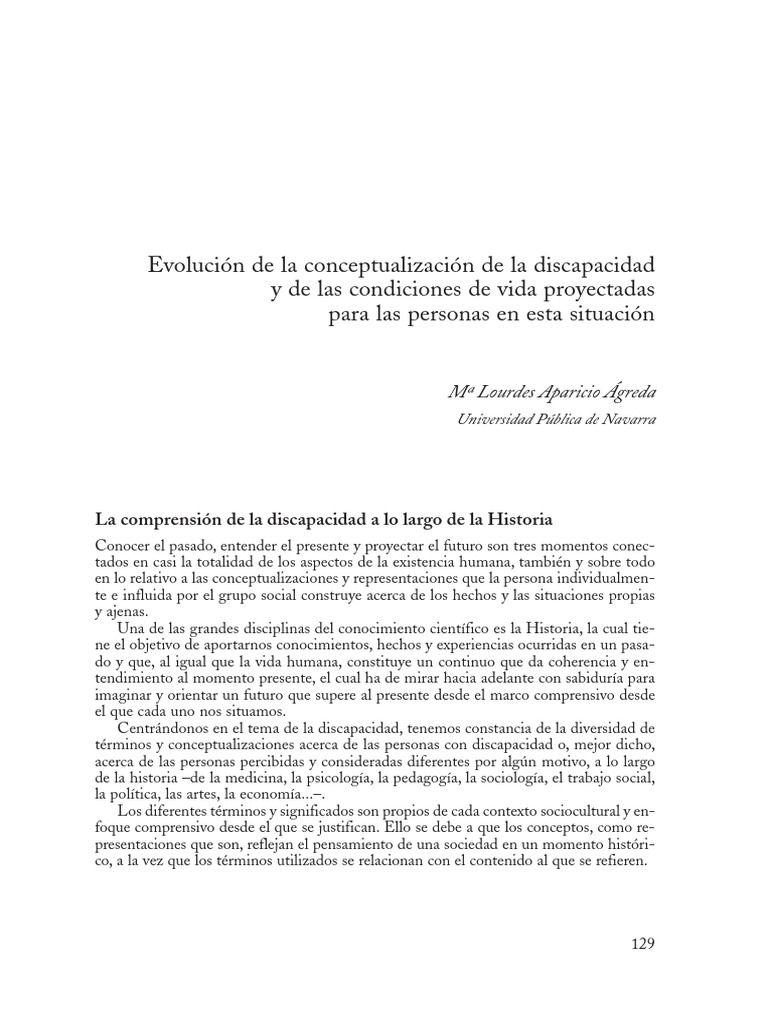 Evolución de la discapacidad histórica | PDF | Discapacidad intelectual ...
