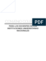 Convenio Colectivo Docentes Universitarios Argentina