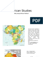 African Studies: Why Study African Politics?