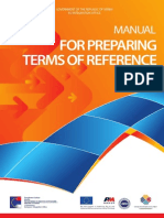 Manual for Preparing Terms of Reference