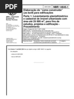 NBR 146451 2000 Elaboracao Do Como Construido as Built Para Edificacoes
