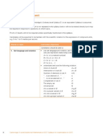 GCE O Level Math Syllabus