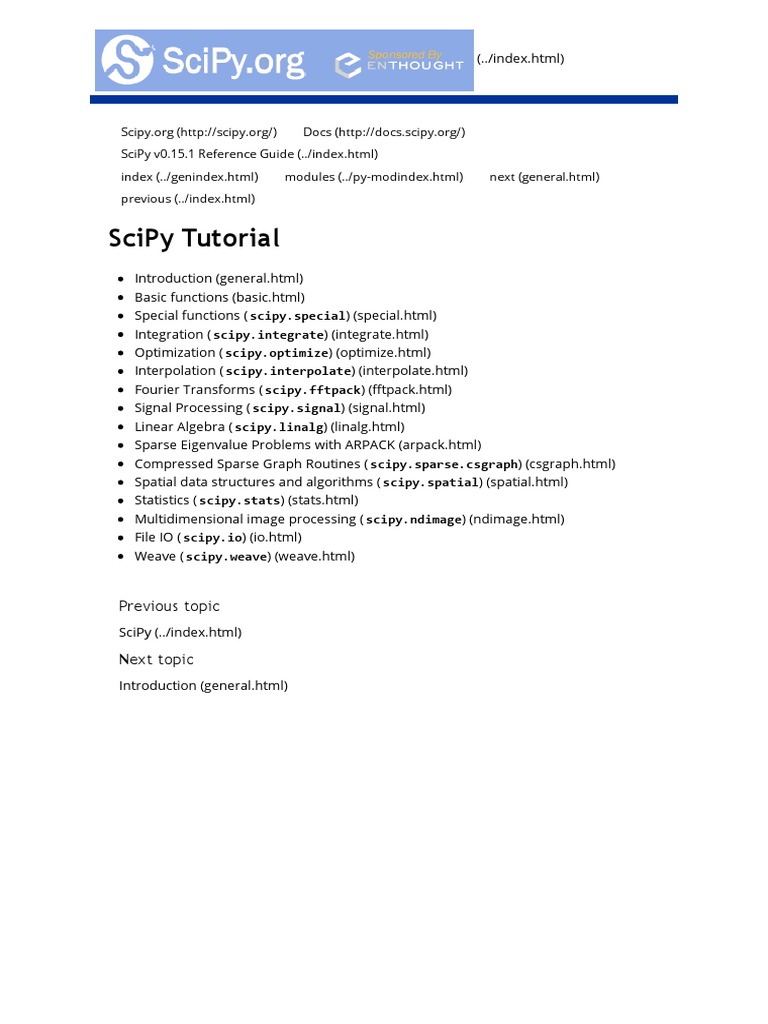 00 Scipy | PDF