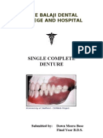 Single Complete Denture