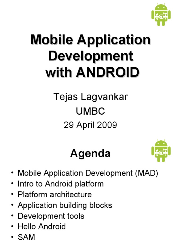 Mobile Application Development With ANDROID | PDF | Android (Operating ...