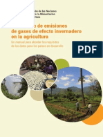 Estimación de Emisiones de Gases de Efecto Invernadero en La Agricultura