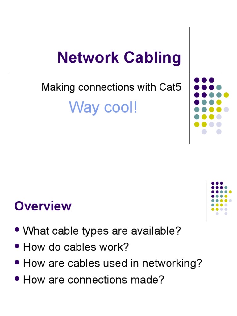 Understanding Network Cable Types | PDF