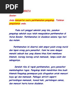 Contoh Karangan Surat Kiriman Tidak Rasmi Menceritakan Aktiviti Perkhemahan 8footfluorescenttubesguide