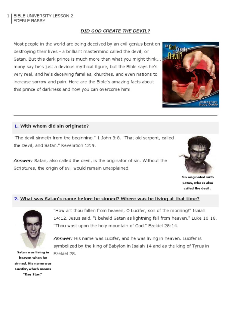 Understanding Lucifer and the Devil | PDF | Satan | Lucifer