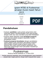Evaluasi Program MTBS Kecamatan Duren Sawit Jakarta Timur