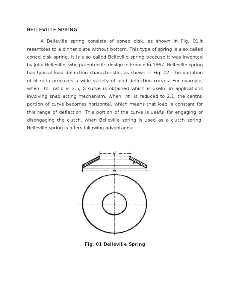 Belleville Spring Clutch Mechanics
