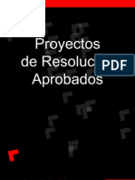 Proyectos de Resolución Aprobados