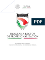 Programa Rector de Profesionalizacion Policia 2014