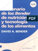 Diccionario de Los Bender de Nutrición y Tecnología de Los Alimentos - D. A. PDF