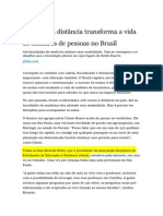 Educação À Distância Transforma A Vida de Milhares de Pessoas N