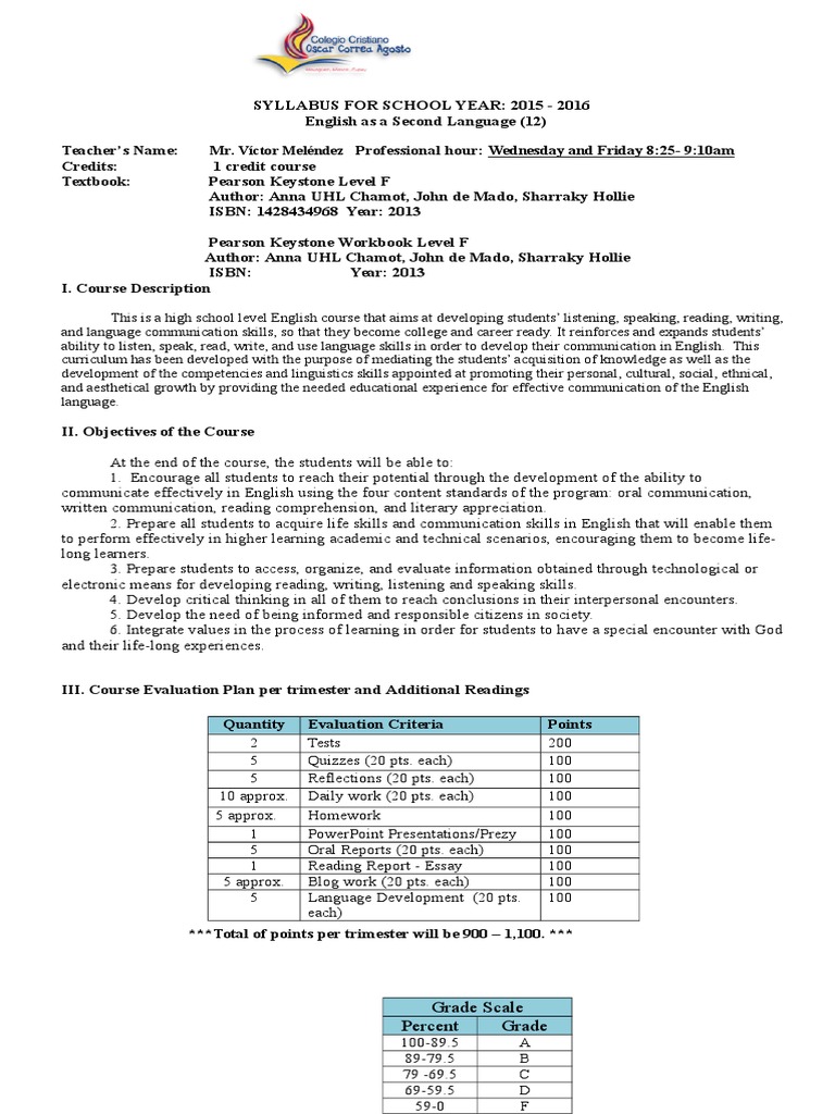 revised12th grade syllabus linguistics grammar