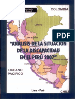 Analisis de La Situacion de Discapidad en El Peru 2007