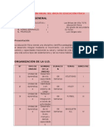 Programación Anual Del Área de Educación Física