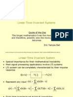Time Invariant Systems