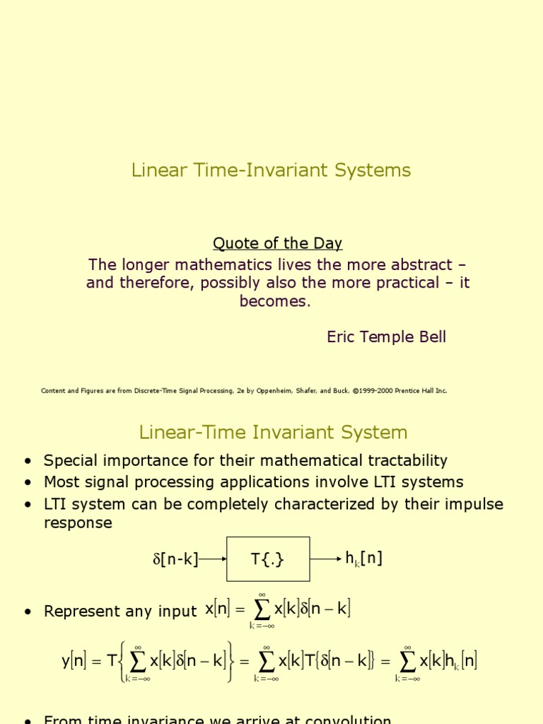 Time Invariant Systems | PDF | Cybernetics | Control Theory