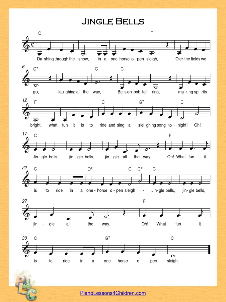 Partitura Jingle Bells PDF