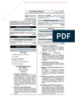 Ley 29783 de La Seguridad y Salud en El Trabajo