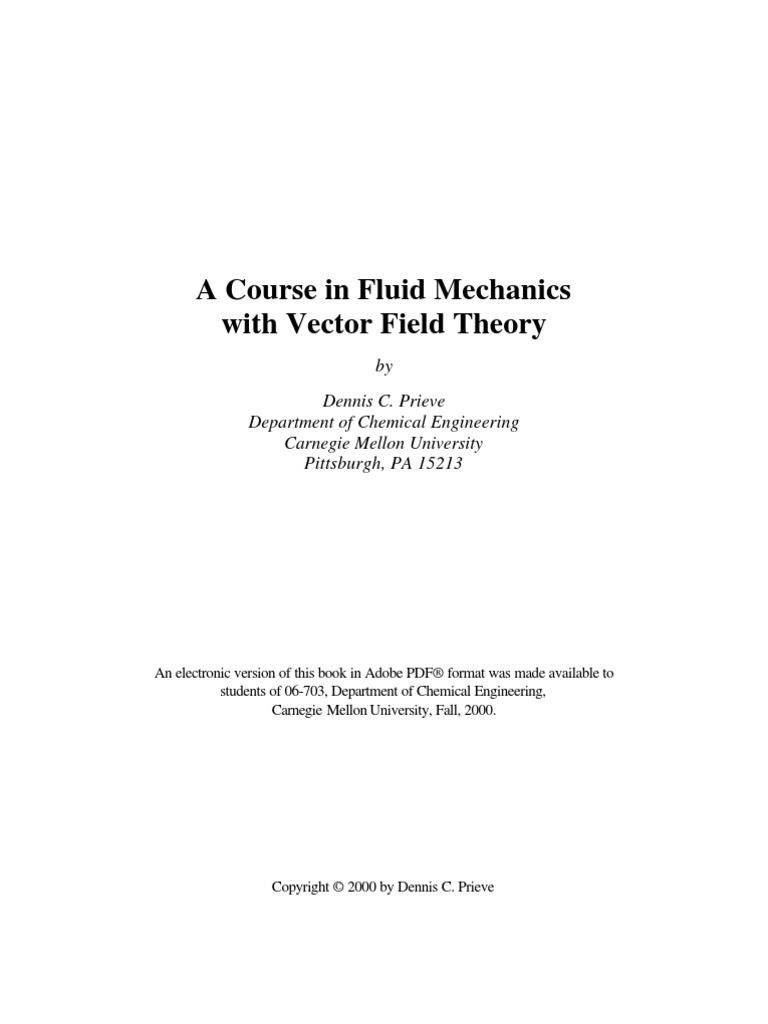 PDF - Mathematics - A Course in Fluid Mechanics With | PDF | Boundary ...