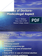 Duty o Fdoctors - Medicolegal Aspect Doc POV