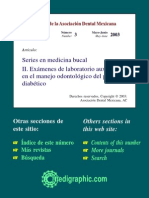 Exámenes Auxiliares en el manejo odontológico del paciente con Diabetes Mellitus 