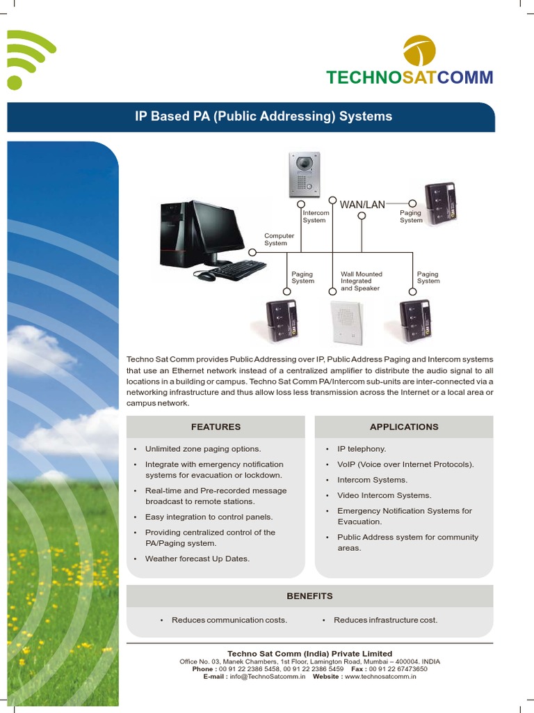 IP Based PA Systems | PDF