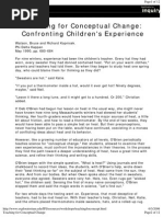 Teaching for Conceptual Change