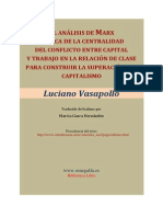 El Analisis de Marx Sobre El Conflicto Capital Trabajo