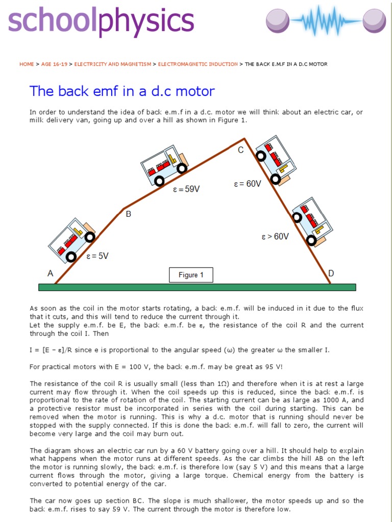 Back Emf in DC Motors | PDF | Electric Motor | Inductor