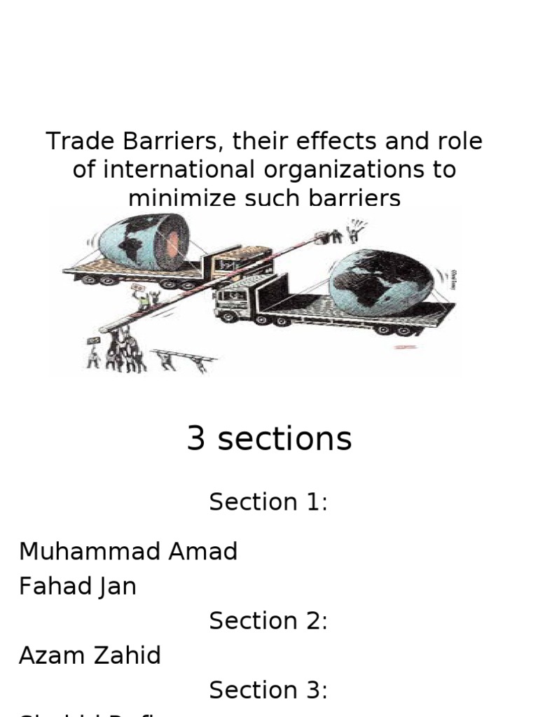 Trade Barriers and Their Effects | PDF | World Trade Organization ...