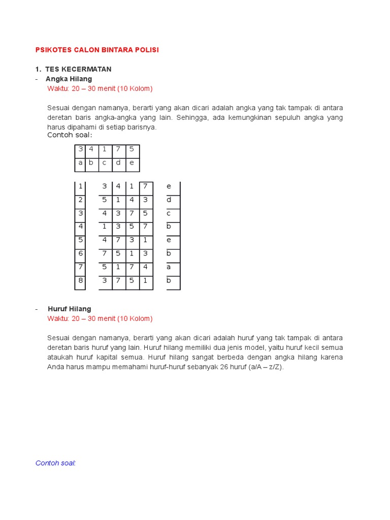 Soal Tes Akpol 2017