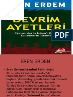 Eren Erdem. Devrim Ayetleri (Tezler)