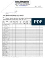 Requirement of Stationery MAS Items 12