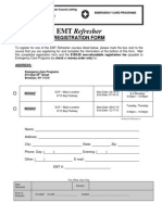 EMT Refresher: Registration Form