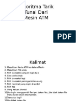 Algoritma Tarik Tunai Dari Mesin ATM
