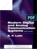 Modern Digital and Analog Comm by B.P. Lathi