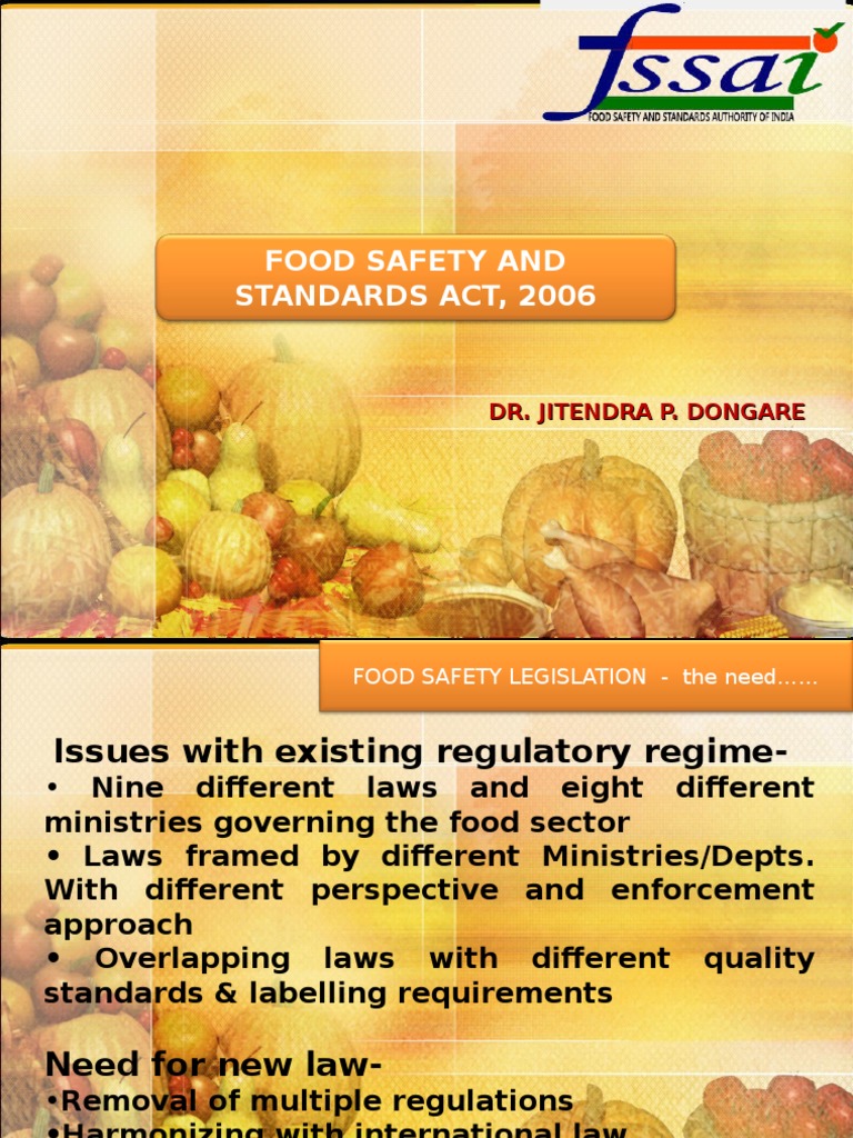 Food Safety and Standards Act,2006 | Food Safety | Foods