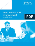 Pre Contract Risk Management ACE Guide 2009