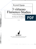 3 Virtuoso Flamenco Studies Flute Solo