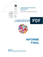 Conferencia Internacional Sobre Educación - Final - Report - Spa