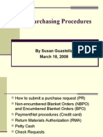 Purchase Order Procedures