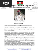 From South Sudan, SPLA-IO Press Release on Bombardments ICP Asked UN About